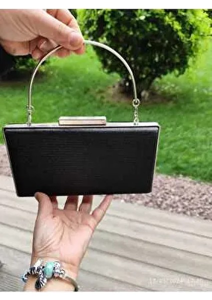Lowell Abiye Çanta Kutu Gece Şık Çanta El Kulplu