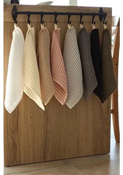 Waffle Mutfak Havlusu Seti 8'li %100 Pamuk - (30X30 Cm)