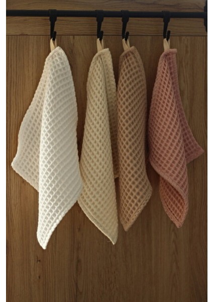 Waffle Mutfak Havlusu Seti 8'li %100 Pamuk - (30X30 Cm) fırsatları