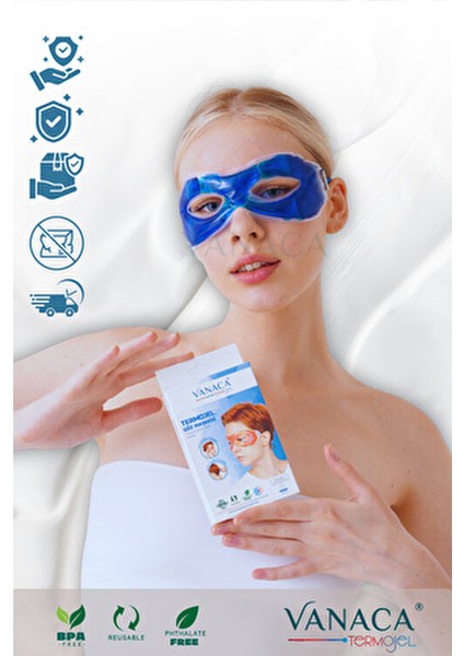 Sıcak Soğuk Termojel Buzlu Göz Maskesi, Baş ağrısı, Göz Altı Torbaları, Ödem ve Şişlik Giderici. indirimleri