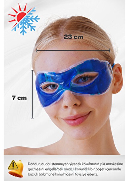 Sıcak Soğuk Termojel Buzlu Göz Maskesi, Baş ağrısı, Göz Altı Torbaları, Ödem ve Şişlik Giderici.