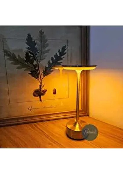CT-8438 3 Renk Masa Lambası Gold Kasa Düz Model (3000K - 4000K - 6500K) Dokunmatik Şarj Edilebilir fiyatları