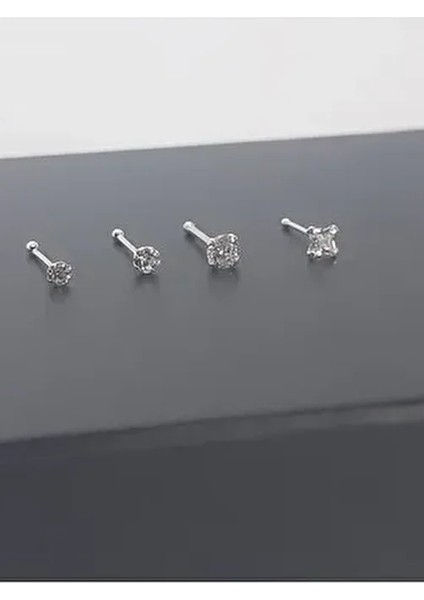 925 Ayar Gümüş 4'lü Ekonomik Hızma Seti (1,5mm-2mm-2,5mm Taşlı Yuvarlak+2mm Kare Tektaş)