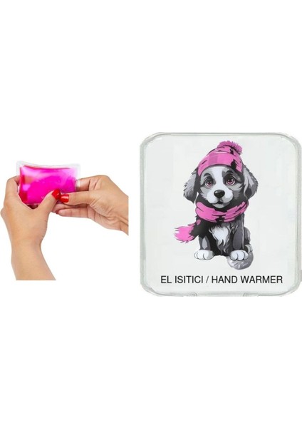 Kırmızı Bereli Köpek Cep Sobası,el Isıtıcı,sıcak Su Torbası Pvc 10X9,5CM indirimleri