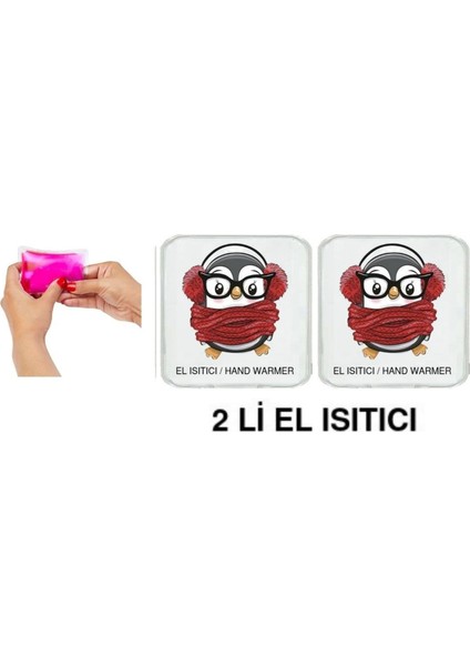 2 Adet Atkılı Penguen Cep Sobası,el Isıtıcı,sıcak Su Torbası Pvc 10X9,5CM fırsatları