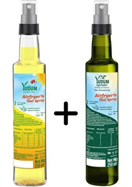 2’li Sprey Yağ Seti – Ayçiçek & Zeytinyağı (2X250 Ml) – Airfryer’a Özel modelleri