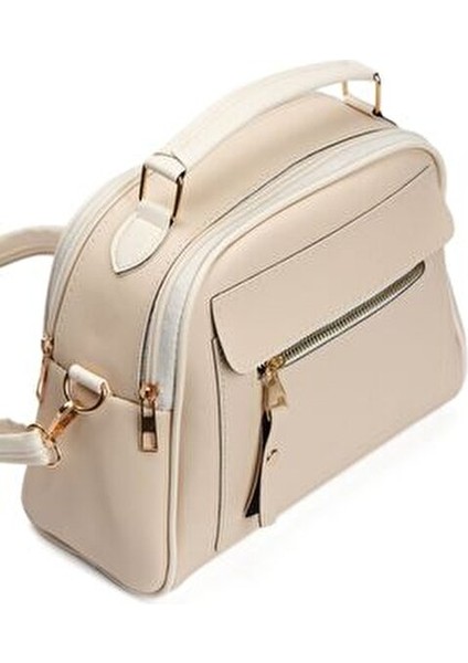 Kadın Çapraz Askılı Suni Deri El ve Omuz Çantası Üç Bölmeli Şık Tasarım modelleri