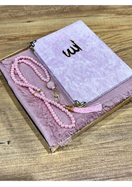 3'lü Hediyelik, Çeyizlik, Mevlütlük, Bohçalık ,gelin Bohçası Flamlı Namaz Örtüsü Yasin Tesbih Seti indirimleri