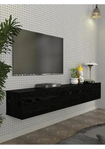 Cercei Tv Ünitesi 180 cm Senkron Siyah