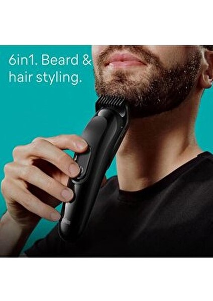 6-In-1 Multi Grooming Kit Series 3 For Beard & Hair Styling, Ultra-Sharp Blade – Mgk 3410 fırsatları