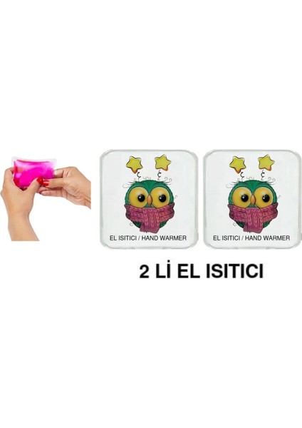 2 Adet Atkılı Baykuş Cep Sobası,el Isıtıcı,sıcak Su Torbası Pvc 10X9,5CM fırsatları
