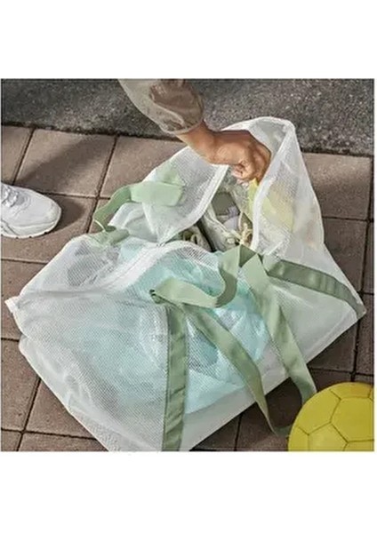 Dajlien 40 Lt 2 Parçalı Beyaz Nemi Önleyen Fileli Spor Plaj Aktivite Çantası 50X36X39 cm modelleri