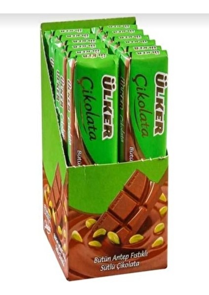 Bütün Antep Fıstığı (12), Bütün Fındık (12), Bol Sütlü Çikolata (12) ve Bitter Çikolata (12)
