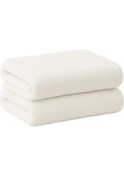 Beyaz Iki Adet El Yüz Havlusu 30 x 50 cm Mutfak Banyo Spor Misafir Havlu Seti %100 Pamuk Yumuşak