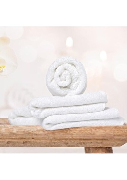 Beyaz Iki Adet El Yüz Havlusu 30 x 50 cm Mutfak Banyo Spor Misafir Havlu Seti %100 Pamuk Yumuşak fiyatları