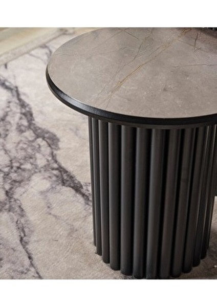 Boston Mdf 3'lü Sehpa Yuvarlak Ahşap ve Metal Ayak indirimleri