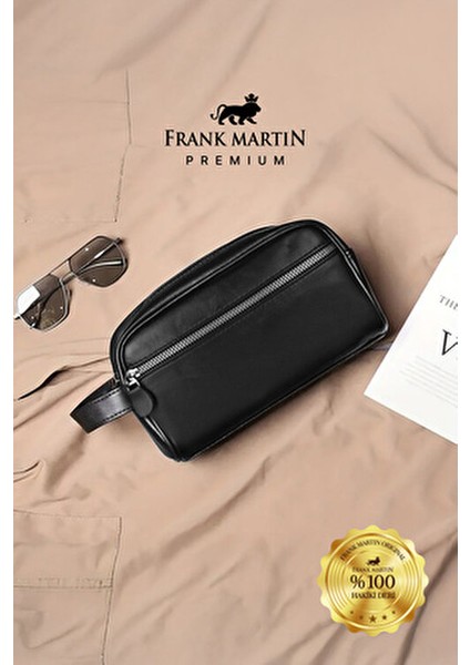 Milano Hakiki Deri Siyah Erkek El Çantası