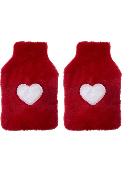 2 Adet Sıcak Su Torbası Peluş Kalpli,kırmızı Termofor 27X17X2CM 1 Litre fiyatları
