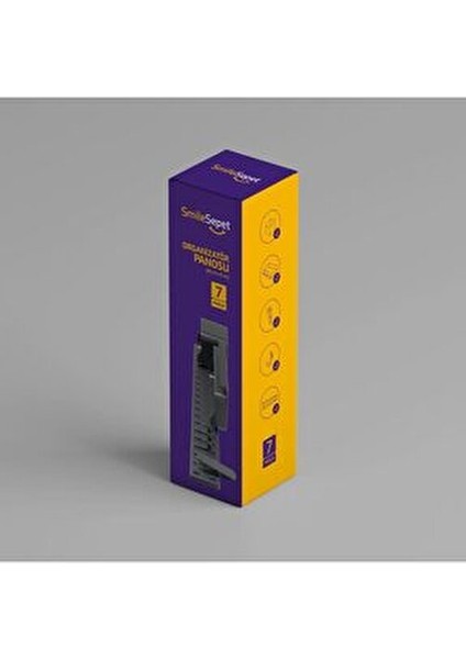 Çok Amaçlı Pano Organizatör Set 2 ( 6 x 40 cm ) Siyah