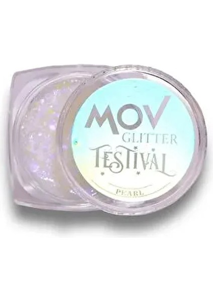 Hologramlı Glitter Krem Festival No:1 Pearl 6 g – Yüksek Parlaklık ve Dayanıklılık – Holografik İnci Işıltılı Yüz & Vücut Kremi – Tüm Cilt Tiplerine Uygun