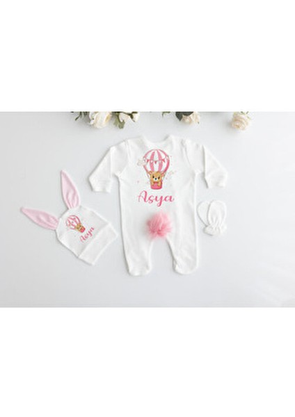 %100 Pamuk Baskılı 11’li Isimli Organik Pembe Tavşanlı Bebek Hastane Çıkışı Unisex Tema fiyatları