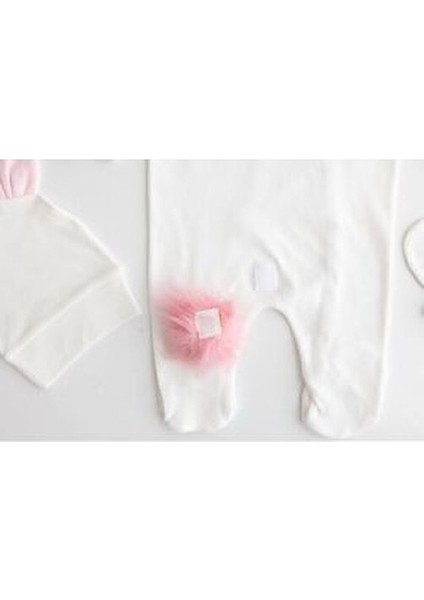 %100 Pamuk Baskılı 11’li Isimli Organik Pembe Tavşanlı Bebek Hastane Çıkışı Unisex Tema modelleri