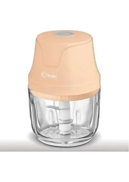 3 Bıçaklı Şarjlı Cam Gıda Doğrayıcı KC-8204 Somon