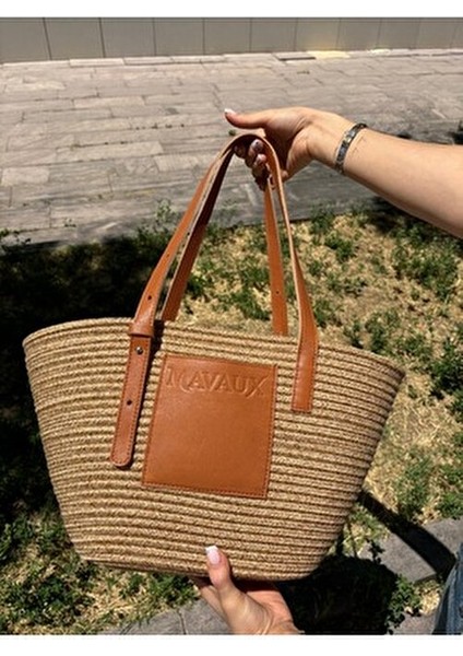 Iris Hakiki Deri İç Büzgülü Jüt Hasır Çanta Doğal Materyal ile Şık Yaz Tasarımı modelleri