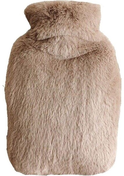 2 Adet Sıcak Su Torbası Yan Cepli Bej Peluş Termofor 27X17X2CM 1 Litre indirimleri