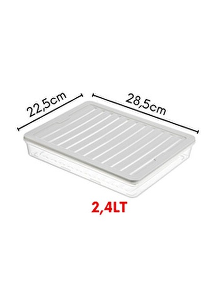 4'lü Set Freshbox Mikrodalga ve Difrize Uygun Saklama Kabı