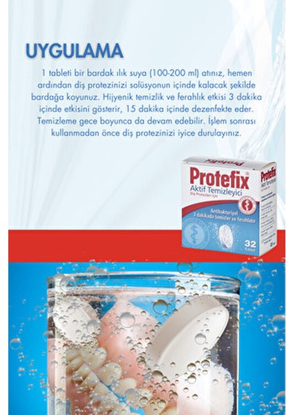 Diş Protezleri Için Temizleyici 32 Tablet (2 Adet) fırsatları