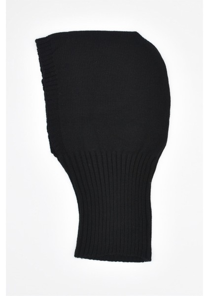 Balaclava Kadın Triko Kar Maskesi Bere Boyunluk Siyah modelleri