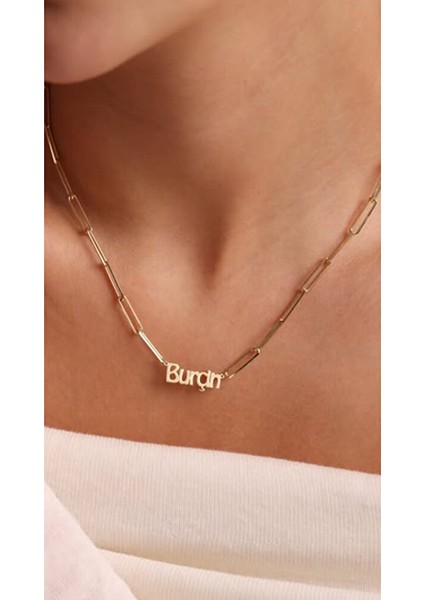 Kalın Ataç Zincir Kişiselleştir 925 Ayar