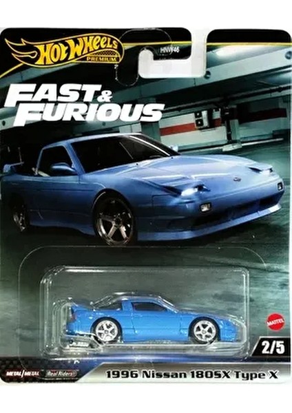 1996 Nissan 180SX Type x Metal Gövde ile Gerçekçi Detaylar İçeren Diecast Model