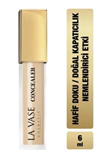 Concealer Suya Dayanıklı Doğal Kapatıcı 6 ml Göz Çevresi İçin Nemlendirici Etki