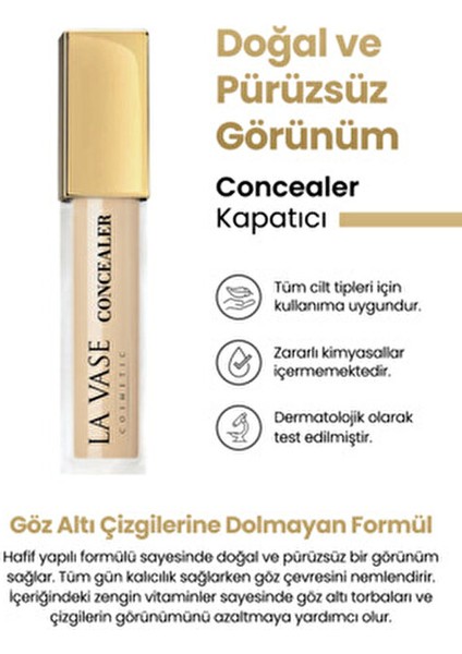 Concealer Suya Dayanıklı Doğal Kapatıcı 6 ml Göz Çevresi İçin Nemlendirici Etki fiyatları