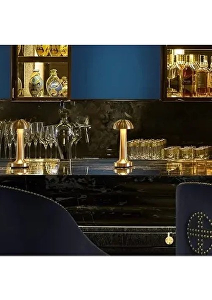 Lizbon Şarjlı Dokunmatik Masa Lambası Gold Renk C.a.t.a CT-8429