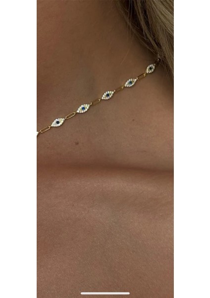 Nazar Kolye Chokeer 925 Ayar modelleri