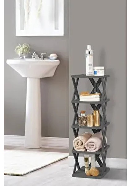 Çok Amaçlı 5 Katlı Banyo Mutfak Düzenleyici Raf Ünitesi Organizer