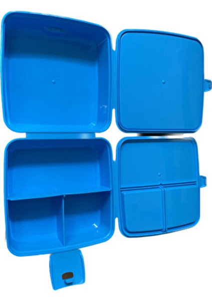 Premium Beslenme Kutusu Mavi Renkli Pratik Tasarım 1 Adet Kapasite modelleri