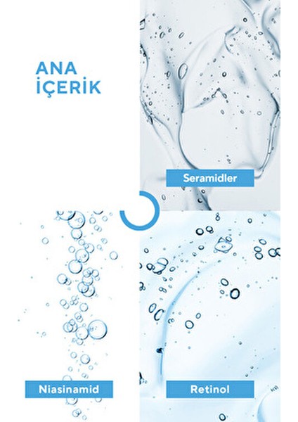 Kırışıklık ve Yaşlanma Karşıtı, Onarıcı & Aydınlatıcı Retinol Serum (1% Retinol & Ceramides) 30ML