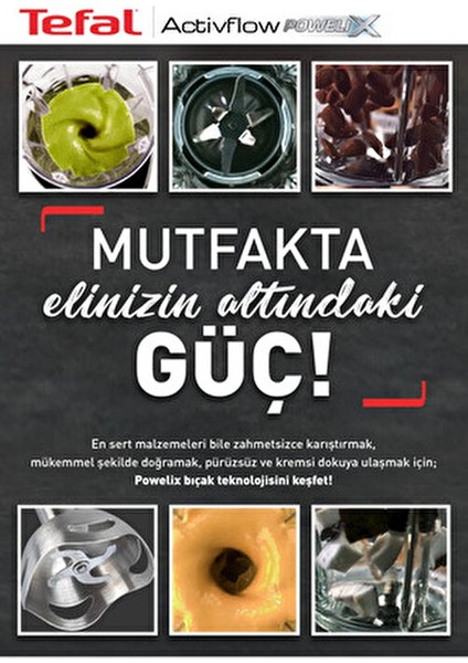 Powelix Turbo Fonksiyonlu Premium Blender Seti 1000 W - Tefalin En Güçlüsü fiyatları