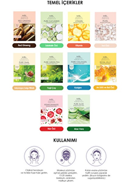 Teresia Nemlendiri Besleyici ve Canlandırıcı Karışık Maske Seti 10'lü indirimleri