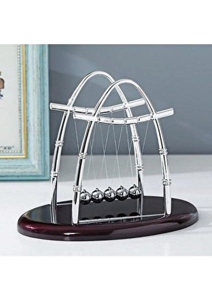 Masa Üstü Newton Denge Topları Çarpışan Denge Topları Oval