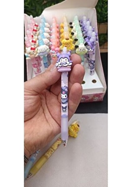 Sanrio Kawaii 3D Figürlü Silinebilir Mürekepli Silgili Tükenmez Kalemler Okul Öncesi Hediyelik 1ADET modelleri