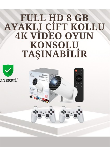 Taşınabilir Çok Fonksiyonlu Projeksiyon – Oyun, Sunum, Netflix ve Eğitim Için