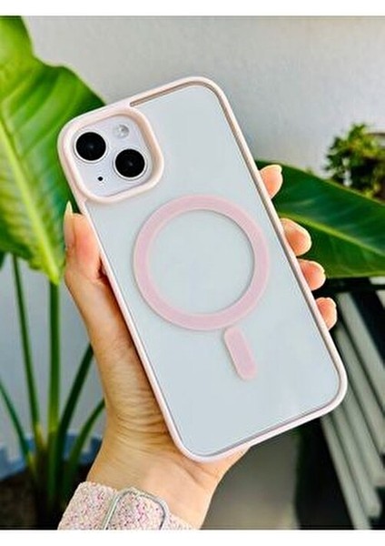 Iphone 13 - 14 ve 15 Uyumlu Magsafe Özellikli Renkli Şeffaf Kılıf modelleri