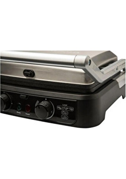 Premium Xl Döküm Izgara ve Tost Makinesi - Paslanmaz Çelik Gövde 2000W