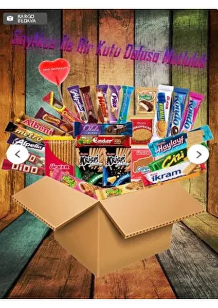 Efsane Dolu Dolu No:25 Bisküvi Çikolata Atıştırmalık Paketi. Tohumlu Kalem Hediyeli