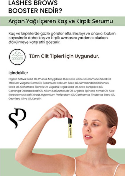 SeraMiderM 5 ml Kaş ve Kirpik Bakım Serumu Argan Yağı ile Uzun Süreli Etki Sağlar fırsatları